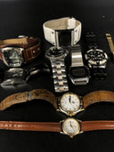 Lot of 9 Watches - Fossil, Seiko, Mercedes Benz… For PARTS