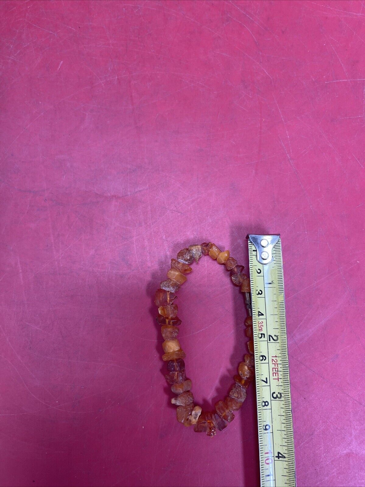 Vintage Genuine Amber Necklace Bracelet 8.1g