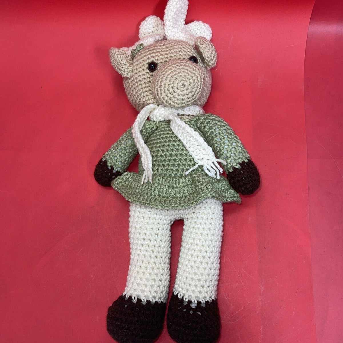 Handmade Crochet Animal Toys Funny Deer Doll Cute Baby Gift