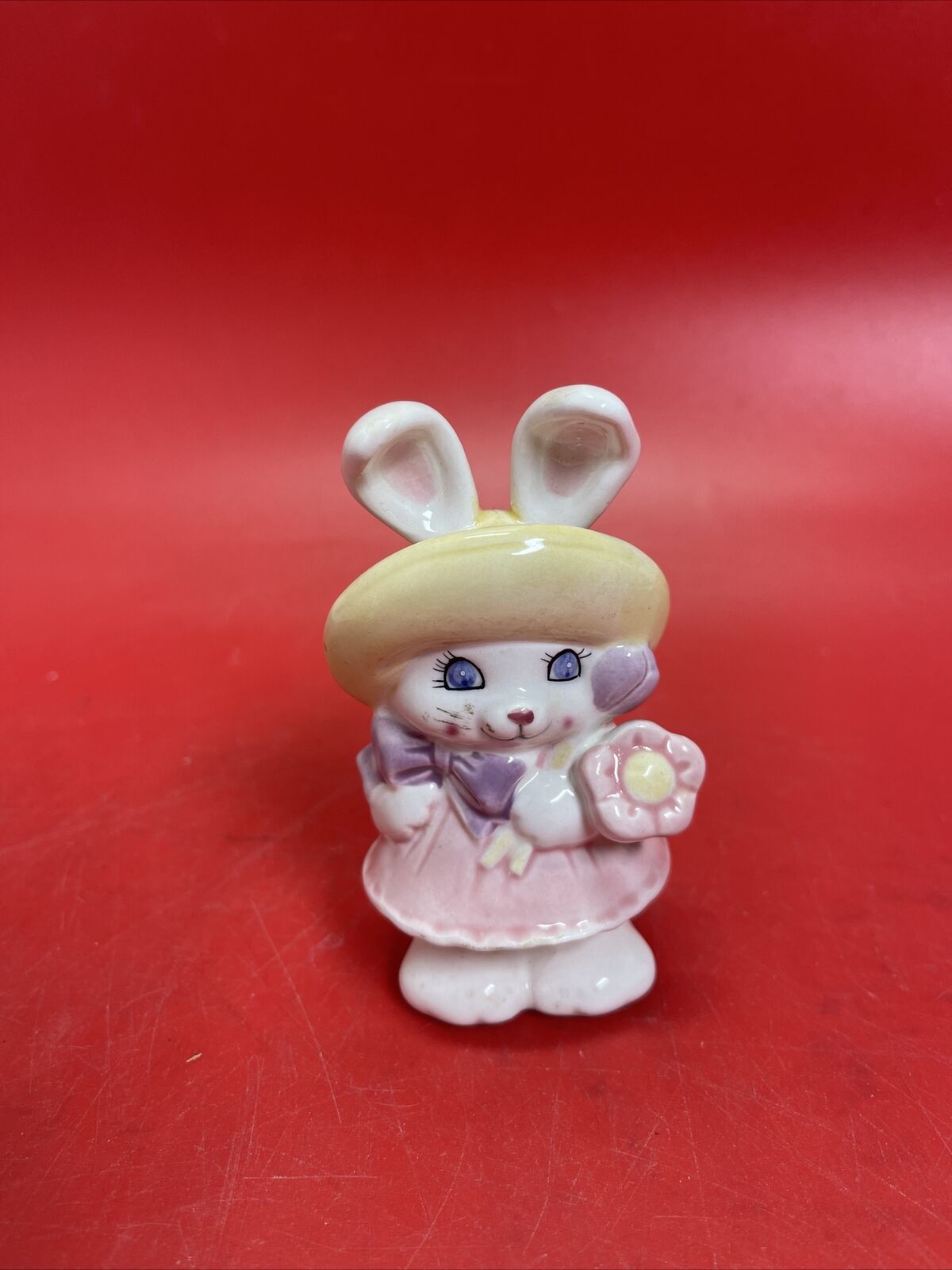 Rare Russ Berry rabbit with purple eyes, 1980s, made in Korea Lot 2