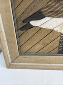 DEGROOT Theodore Wood Lath Candian Goose Folk Wall Art Rustic Large 25 x 25"