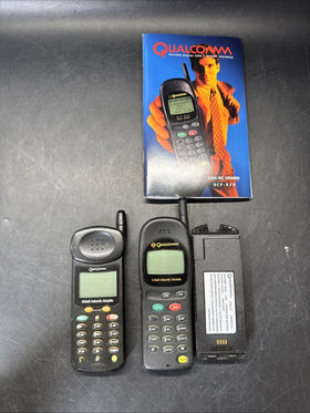 Vintage Qualcomm QCP-820 W Battery/QCP-860 Cell Phones Lot | Untested, For Parts