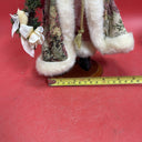 Santa Claus robe with fur trim in the shape of a Christmas tree