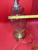 Vintage Lamp Excelsior Lead Crystal Brass Art Deco 16 Inches Bulb Included