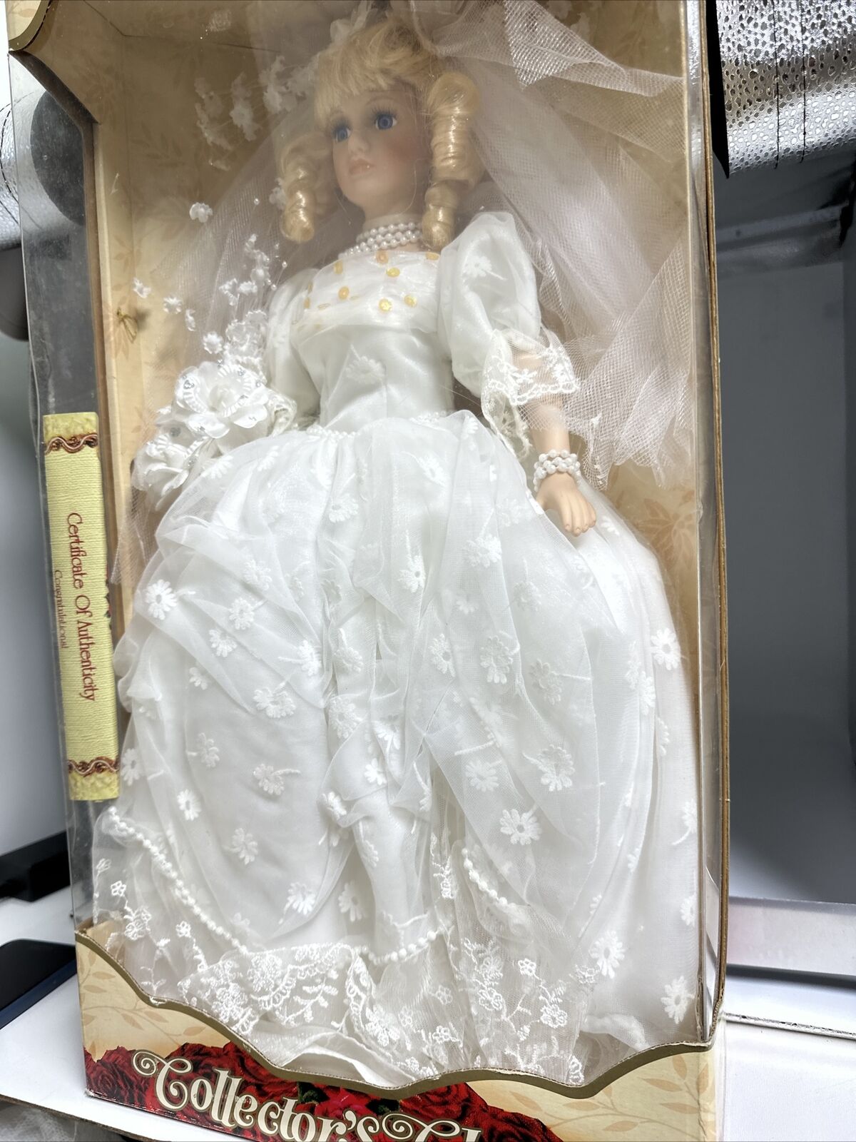 22" Tall Rare Collector's Choice Genuine Fine Bisque Porcelain Doll