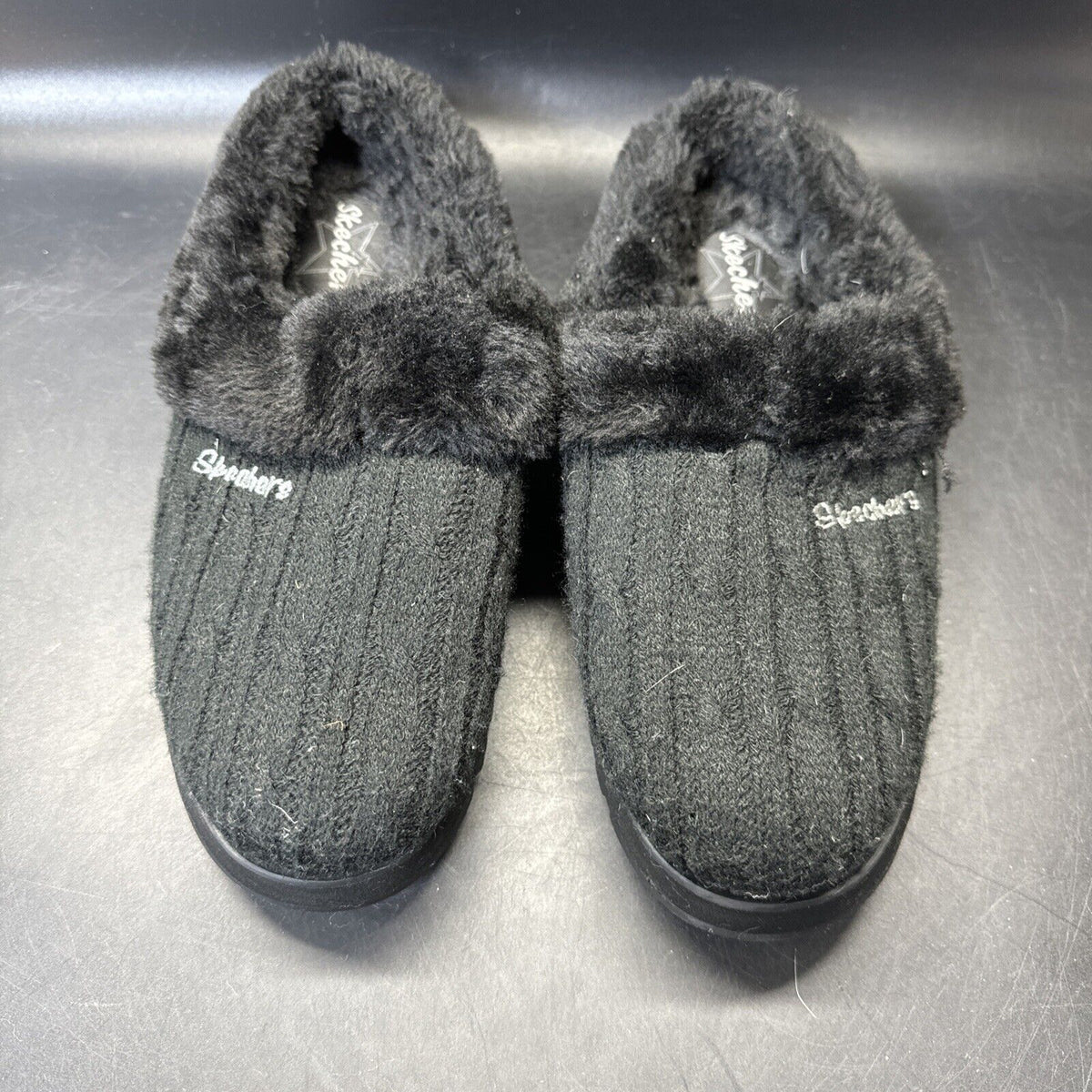 Skechers Slippers Womens Size 7.5 Black