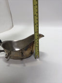 Vintage Victorian plated Silver Gravy Boat  With Details