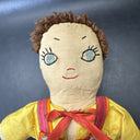 Vintage Handmade Cloth Doll 13”