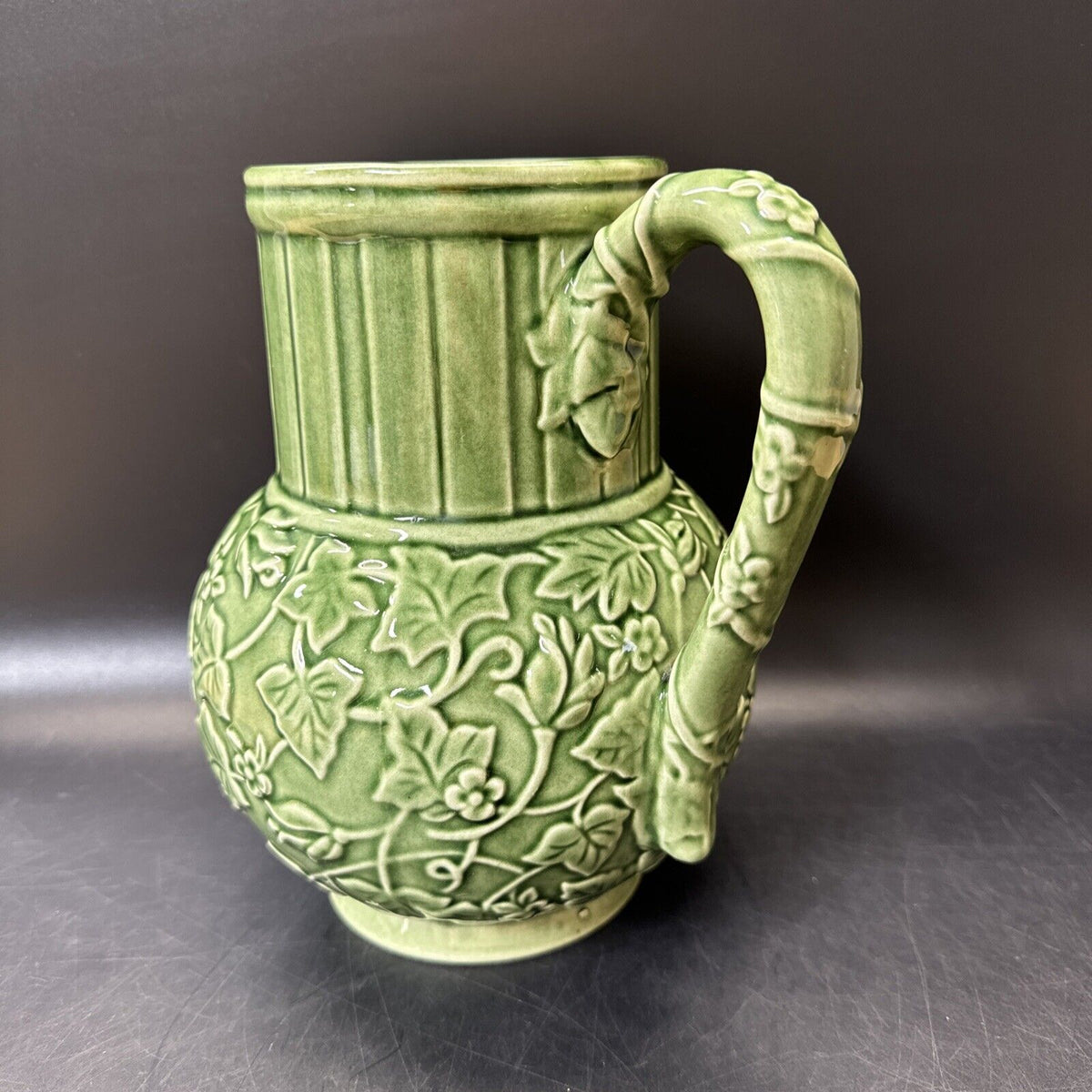 Lenox Pitcher Summer Terrace Green 8” Pottery