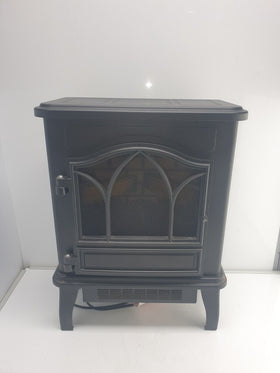 Mainstays Space Heater Faux Fireplace Electric Plug In 23”× 17”×9”/Black