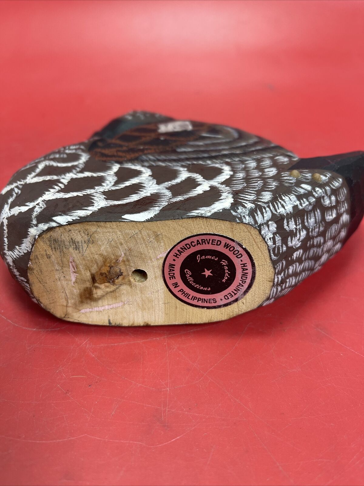 James Hadden Malard Duck Wood Hand Carved And Painted Figurine