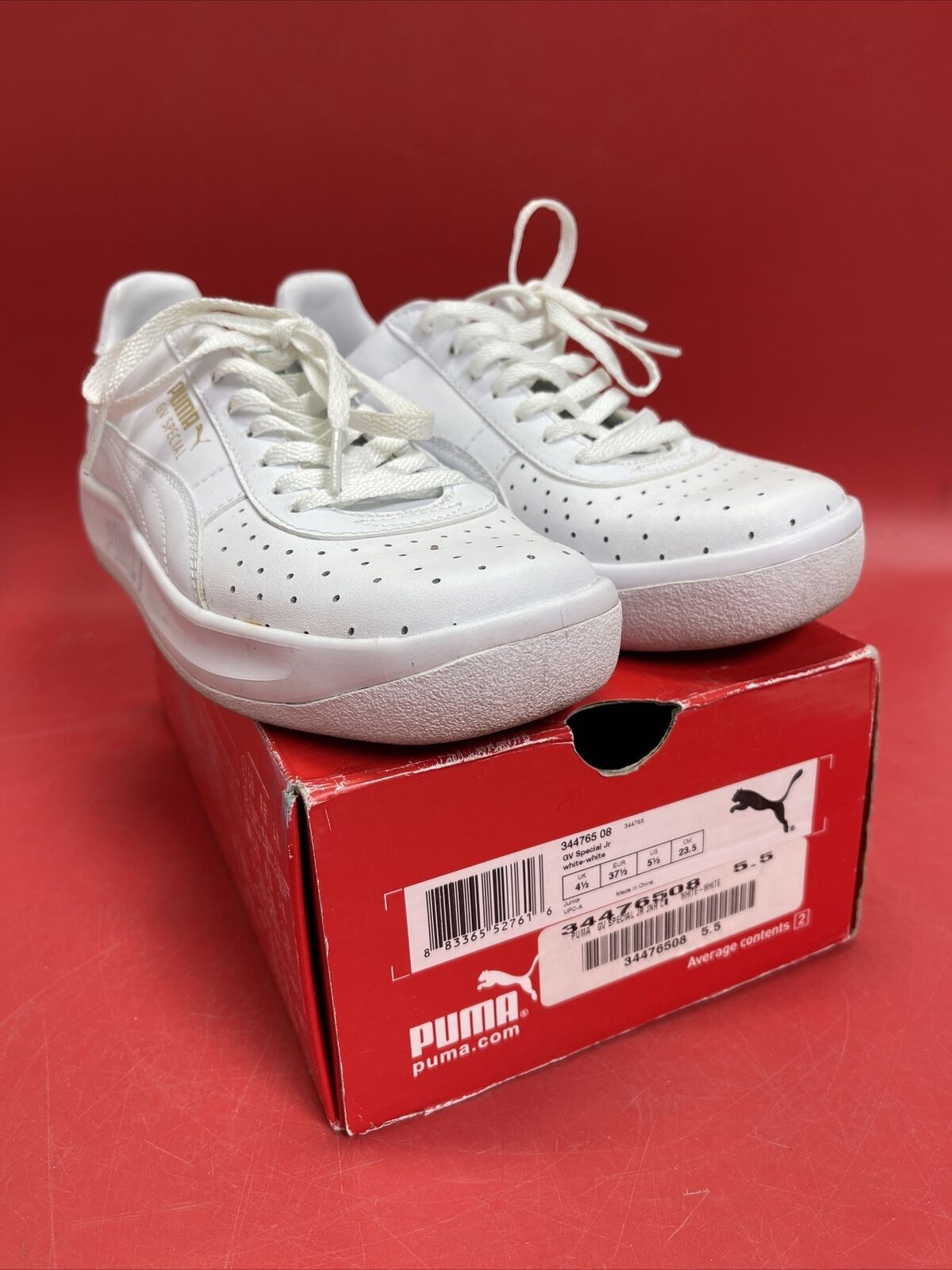 MENS PUMA GV SPECIAL 344765 08 WHITE 5.5