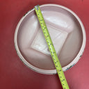 Abingdon USA Pottery Light Pink Salmon Planter Dish Bowl Marked Ceramic Round
