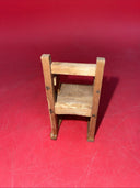 OLD VINTAGE ANTIQUE  WOODEN DOLL HOUSE HANDMADE  CHAIRS 🪑 LOT 3 & TABLE