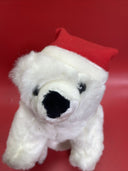 Vintage Polar Bear in a Red Hat 1986