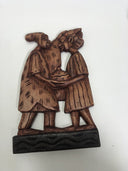 Vintage Hand Carved Unique,  Folk Art Shelf, Wooden