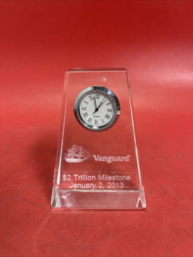 The Vanguard Group $2 Trillion Milestone 2013 EE Quartz Crystal Engraved Clock