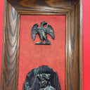 Vintage Revolutionary War Colonial Soldier and Eagle Wall Plaque