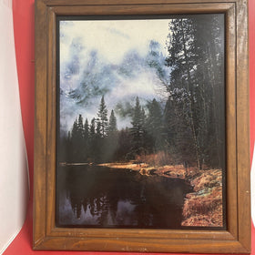 Lake Expressionism  Wall Art Print Framed  Picture Poster Decor