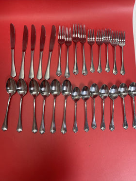 27 Pcs Dinner Forks, Salad Forks, Spoons, Knives
