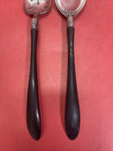 ANTIQUE MANNING BOWMAN ART DECO 2 PC SPOON AND FORK SALAD SET