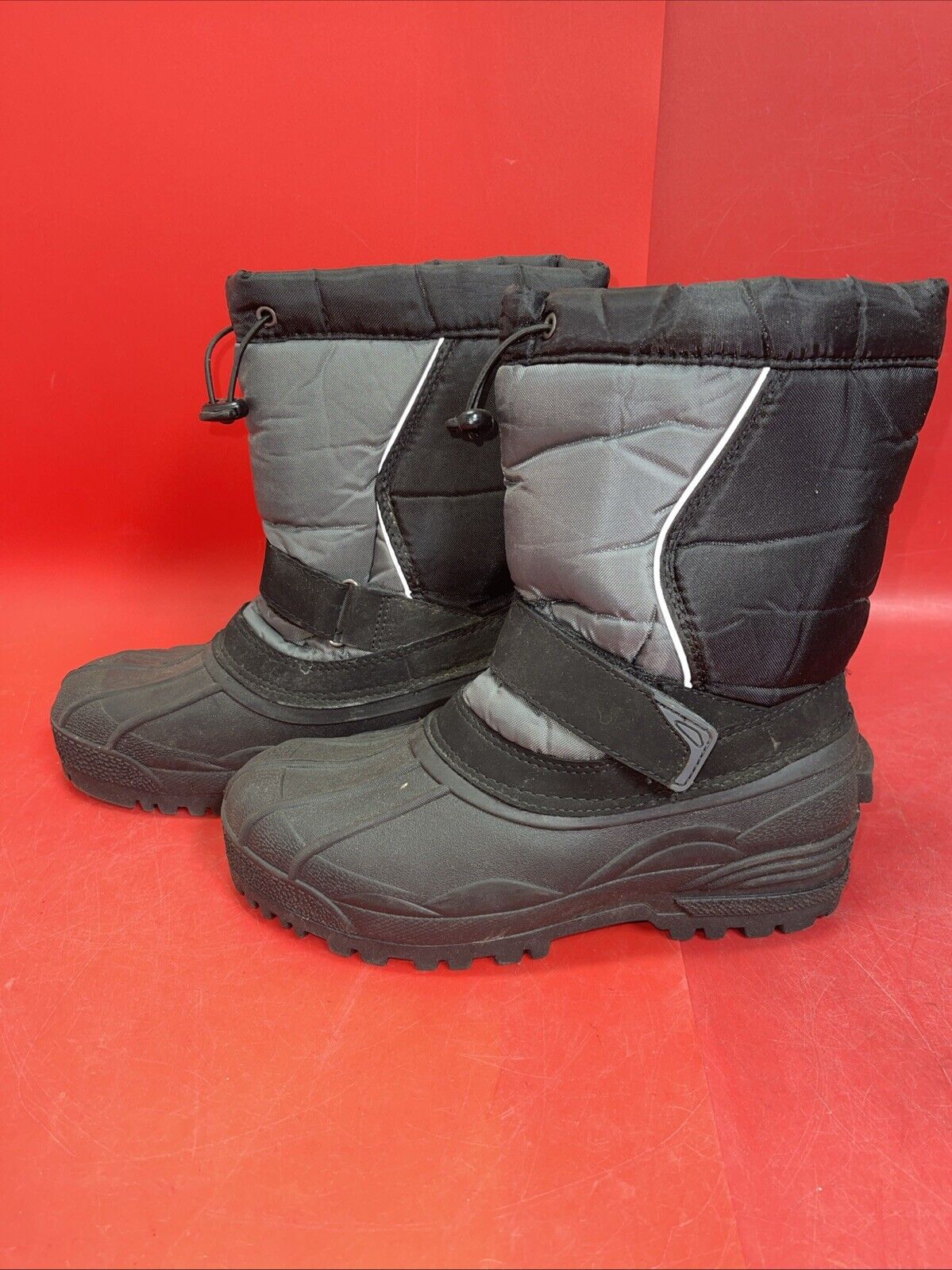Size 8 Waterproof Snow Boots Men, Insulated