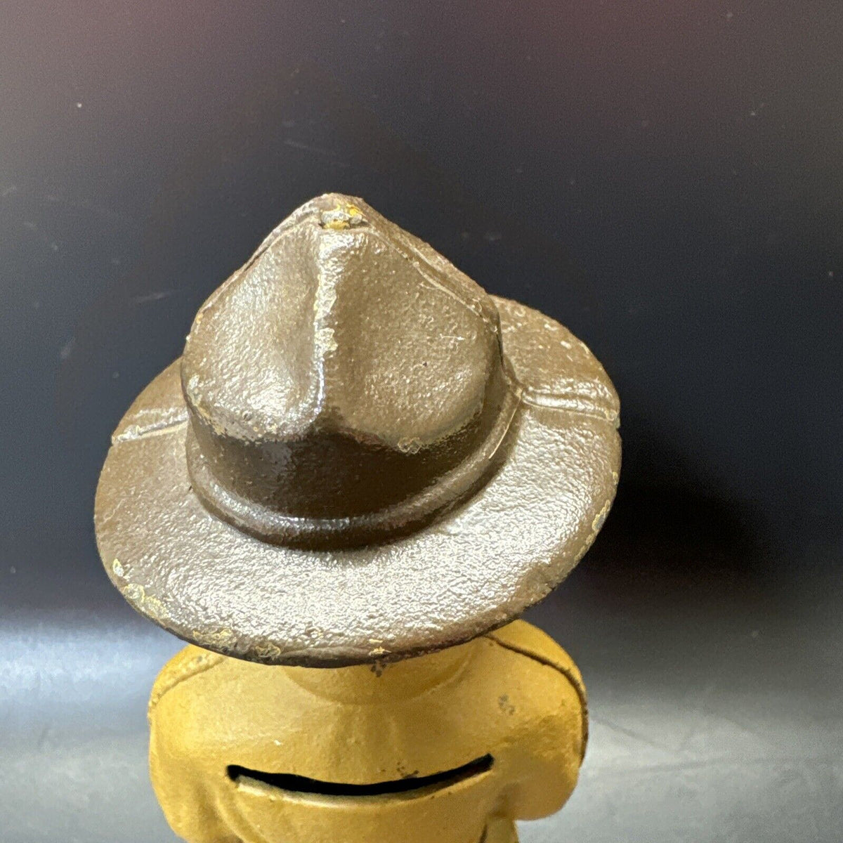 Ranger Dough Boy Solider Cast Iron Still Penny Bank
