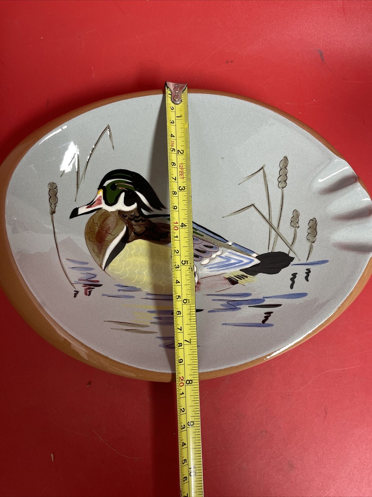 Vintage Stangl Sportsman Series Wood Duck Pottery Cigar/Pipe/Cigarette Ashtray