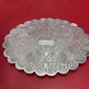 Silver Plate, Patterned Oval Stand, 8 “x 6 “
