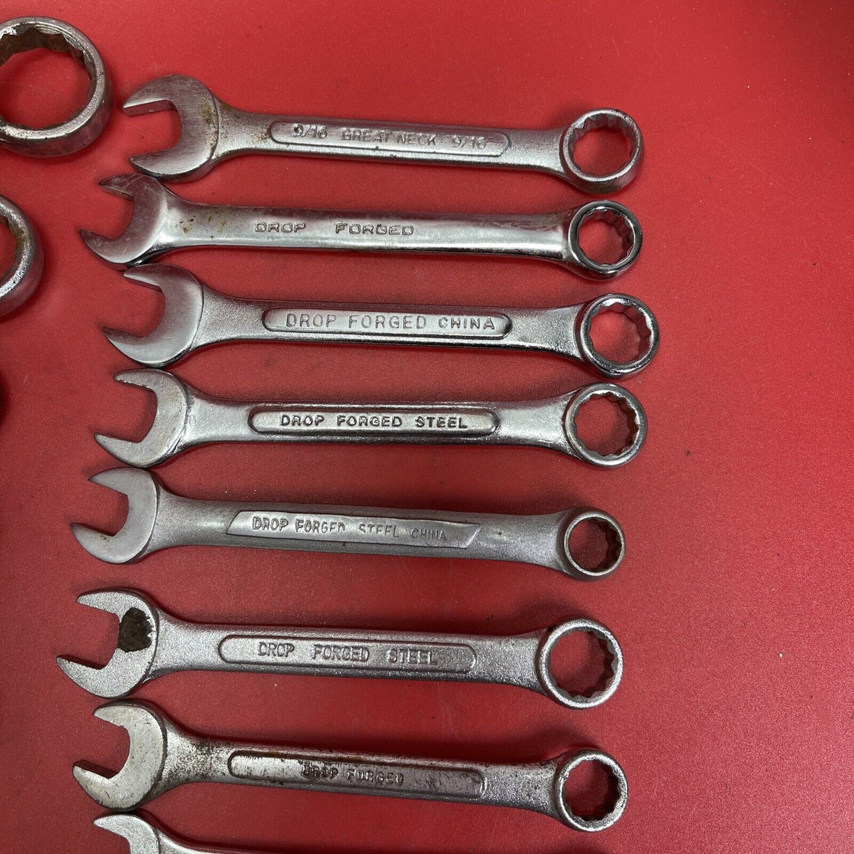 Combination Wrech Set Dropped Forged Steel 33 Pc Set Metric