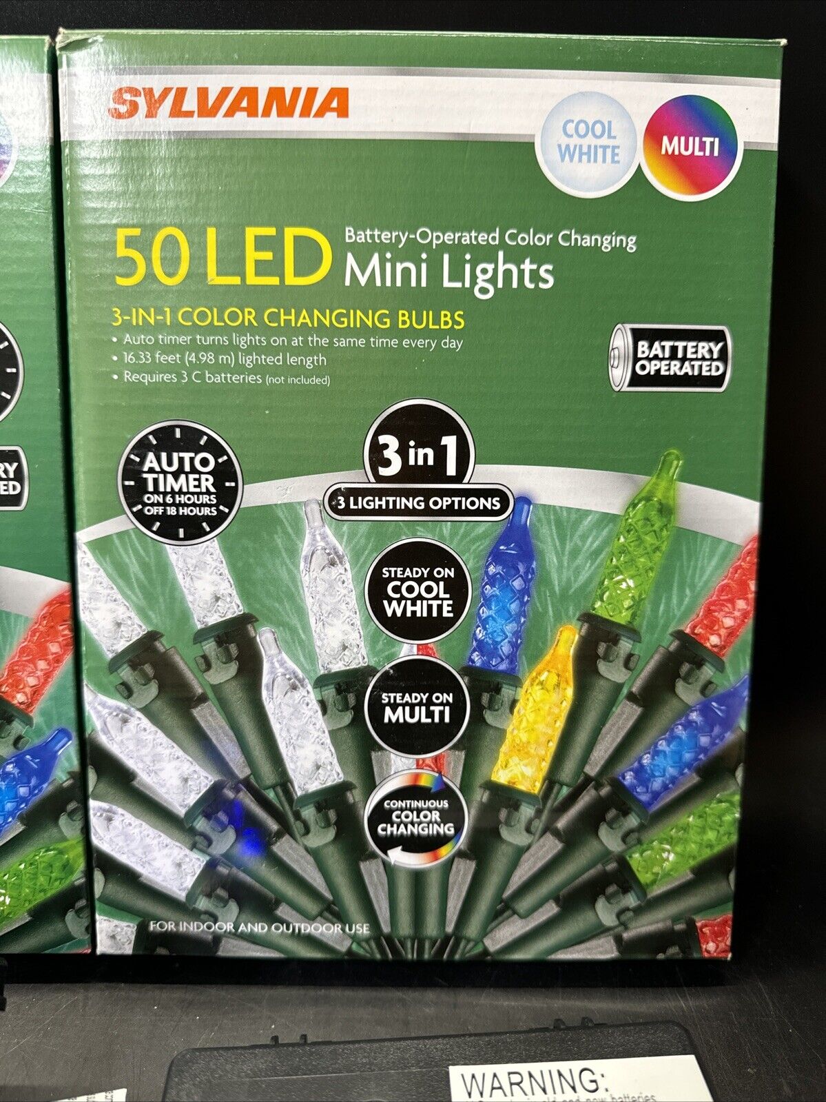 Sylvania 50 LED Mini Lights - Color Changing/ Set Of 2 Packs