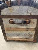 Vintage metal and wood trunk/chest