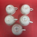 Vintage Johann Haviland Bavaria Germany 5 Cup, 5 Saucer & Sauce boat, Sugar bowl