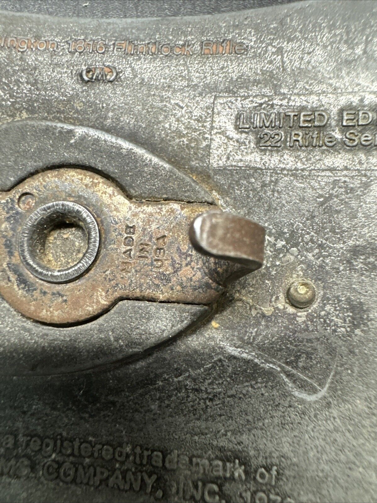 Remington 22 Rifle Belt Buckle Two toned/ 1976 Limited Edition