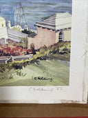 Carole Holding "St George's Bermuda" Color Lithograph- Signed 18”x14”