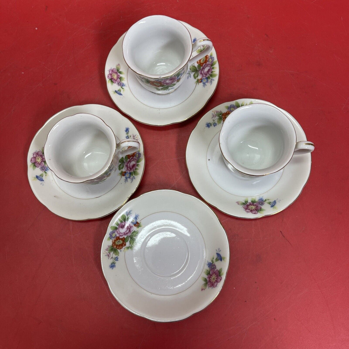 Vintage Adline China Demitasse Tea Cup and Saucer Made in Occupied Japan 3 &4