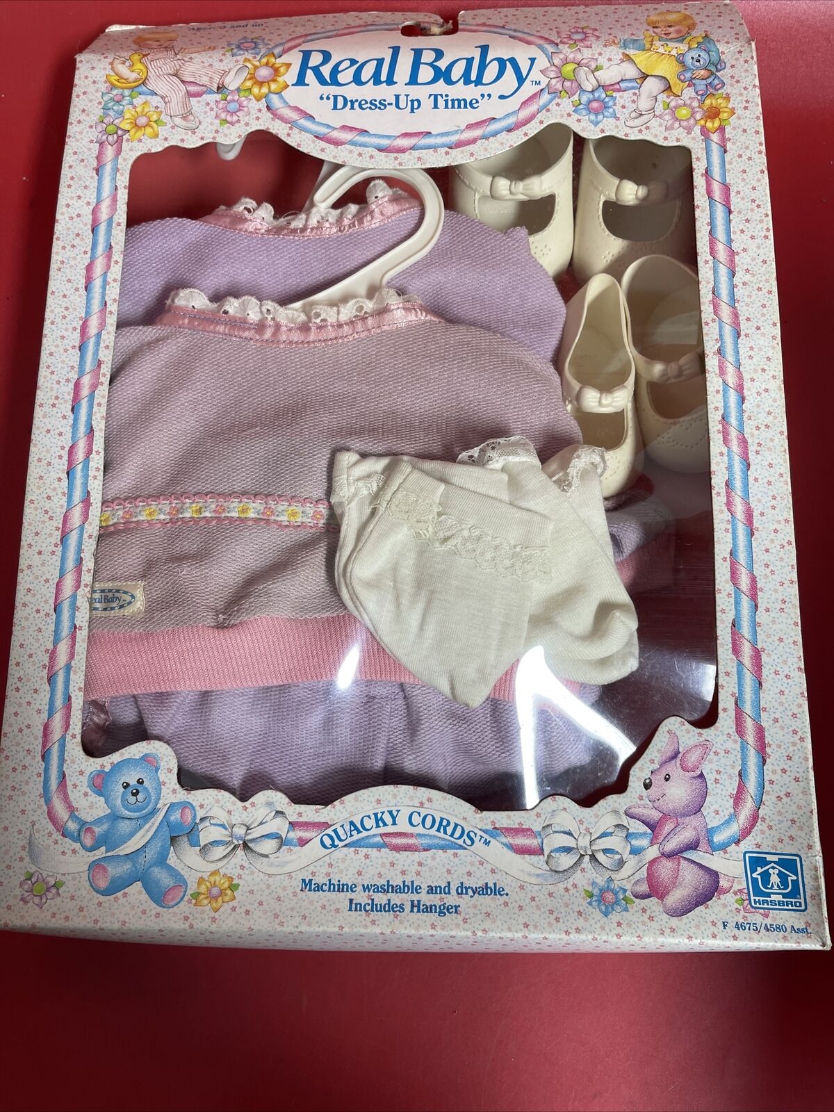 Vintage Hasbro Real Baby Dress-Up Time Jumpin' Jills Purple Sweats Socks Shoes 2