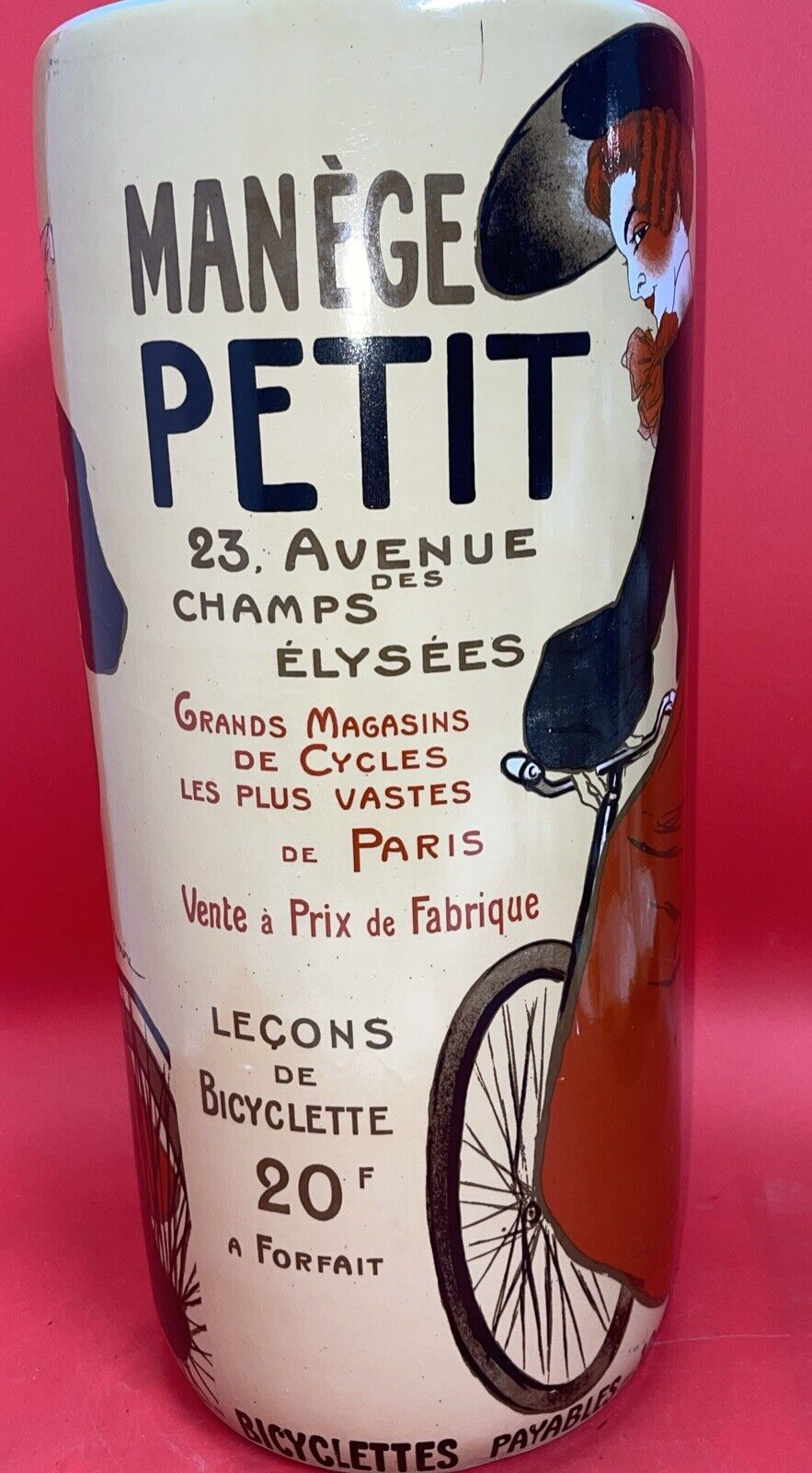 Umbrella Stand  Ceramic - French Manege Petit  Advertising