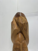 Vintage Folk Art Hand Carved Wood Woman Ethnic