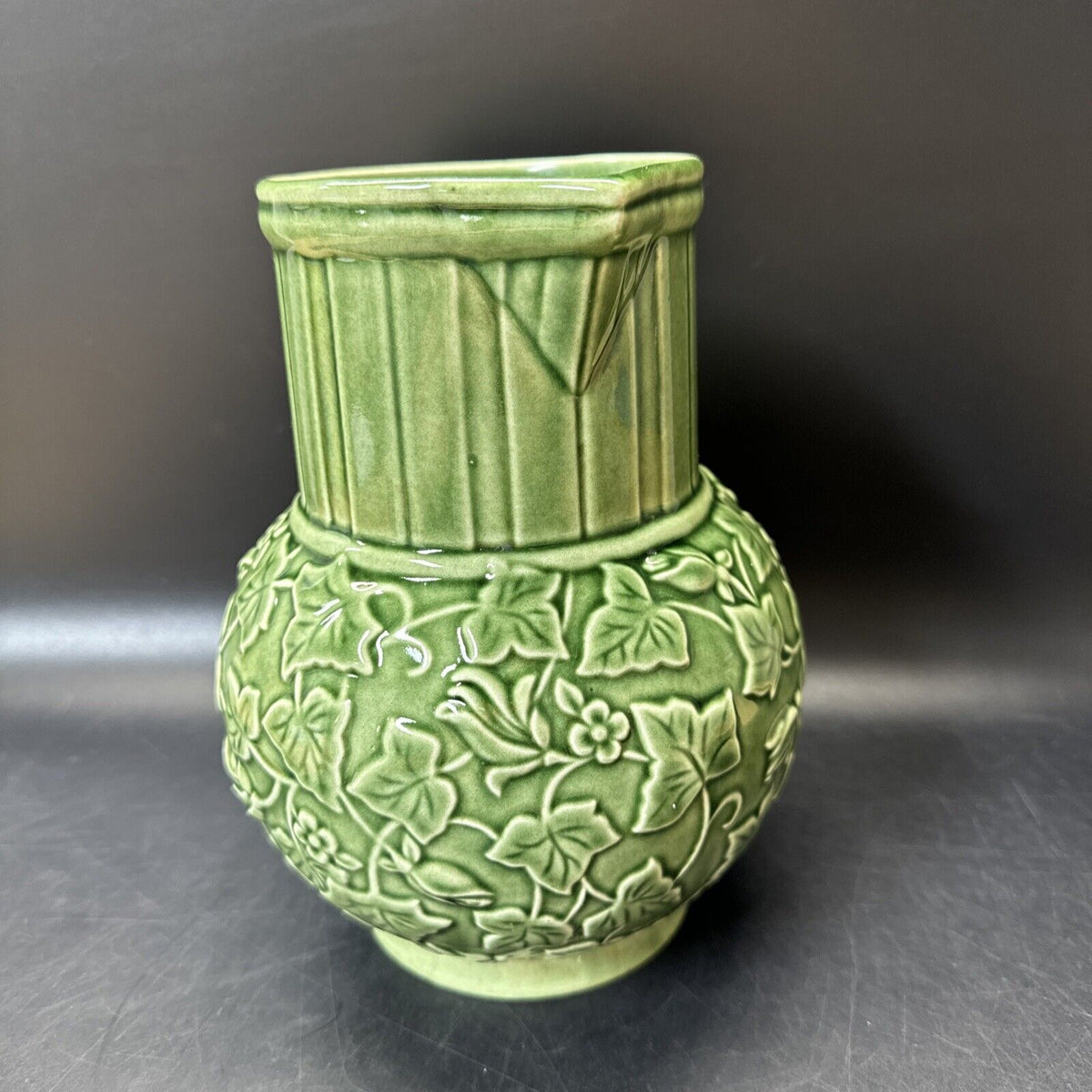 Lenox Pitcher Summer Terrace Green 8” Pottery