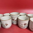 Brambleberry Cumberland Coffee Mugs Stoneware Japan Set of 8 & 1 Creamer