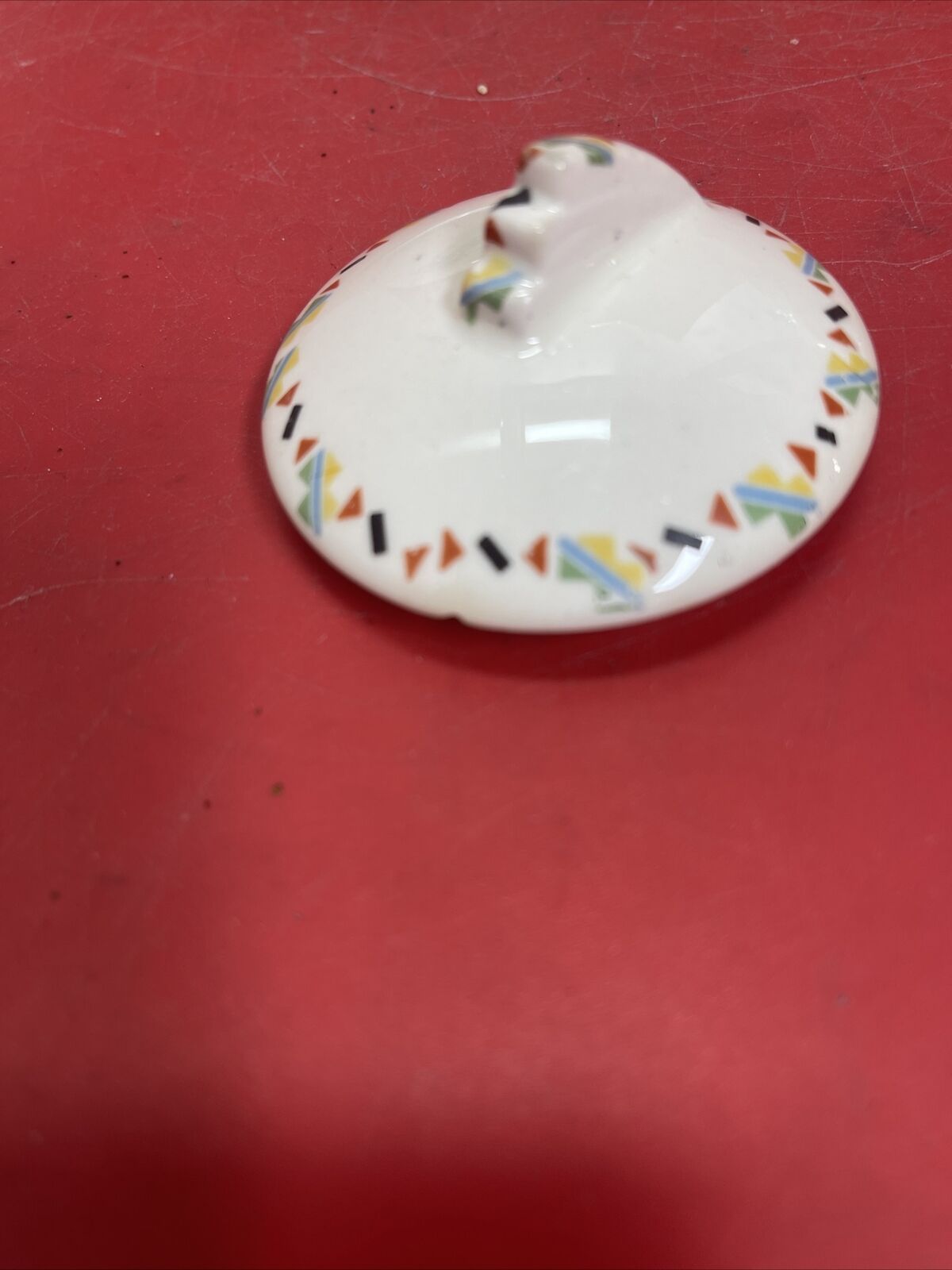 Vintage Set 2  Crooksville China Co. Petit Point Sugar Bowl & Creamer