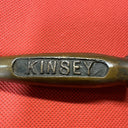 Vintage Bronze KINSEY Bottle Opener Whiskey, Distillery, Brewery Souvenir