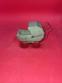 Antique Toy Minature Wood Doll Buggy