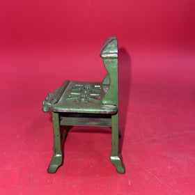 Antique Cast Iron Metal  Miniature Royal Stove Antique Green Color