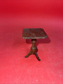 Vintage Miniature Brown Wooden dollhouse kitchen bedroom nursery furniture  lot