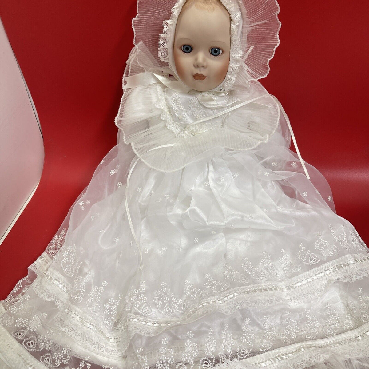 "A Christening" Porcelain Doll By Danbury Mint