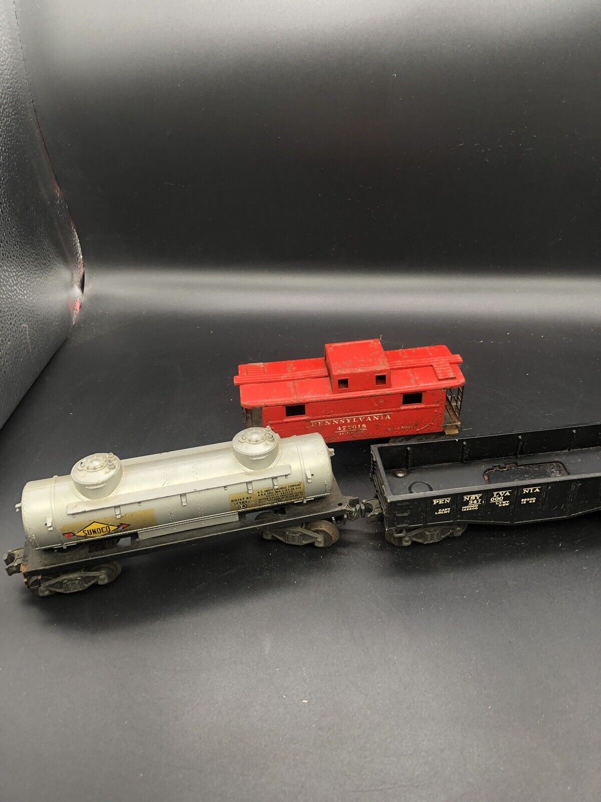 Vintage Lionel Trains O Gauge Post War Pennsylvania Metal Caboose Sunoco