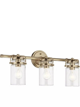 Kichler Brinley 3-Light Vanity Light 24” Champagne Bronze 45689CPZ