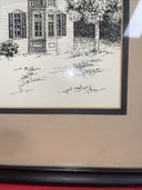 Original Pen & Ink Sketch Framed 8" x 11” signed D. Hagge